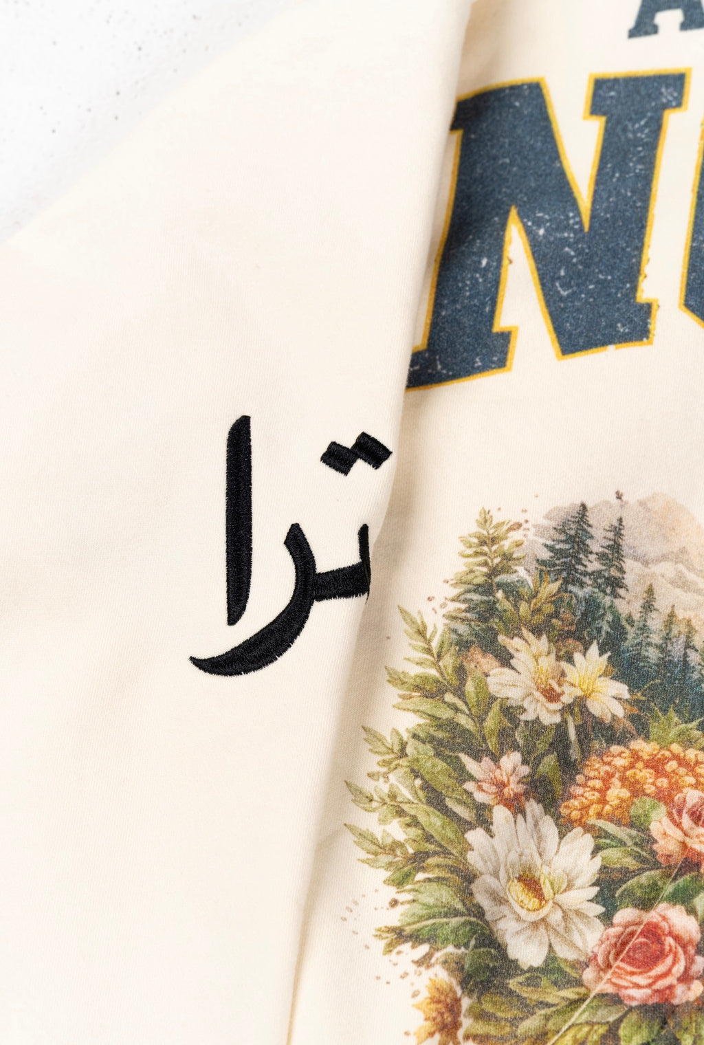NOCTRA Athletic Club Hoodie – Cream