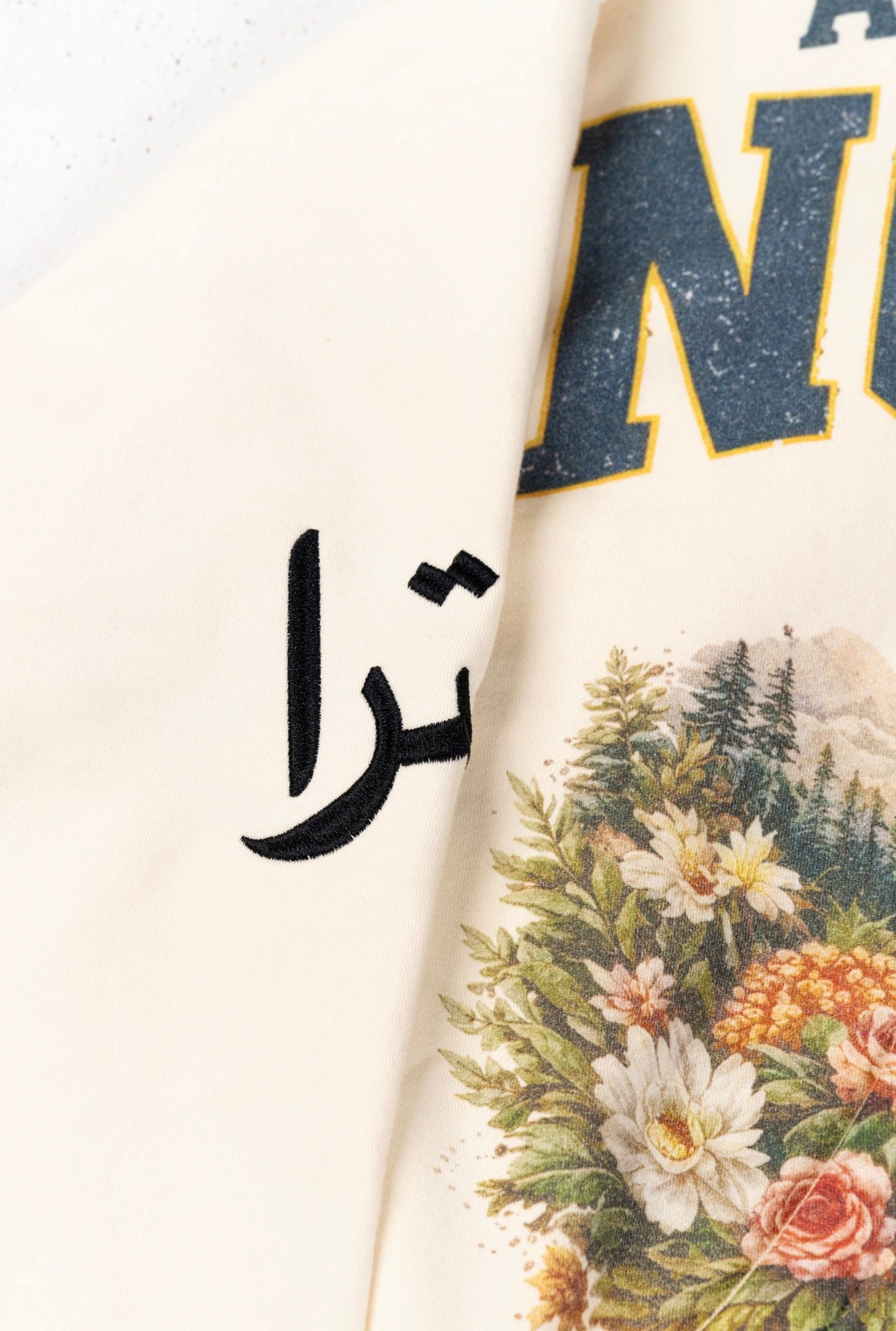 NOCTRA Athletic Club Hoodie – Cream