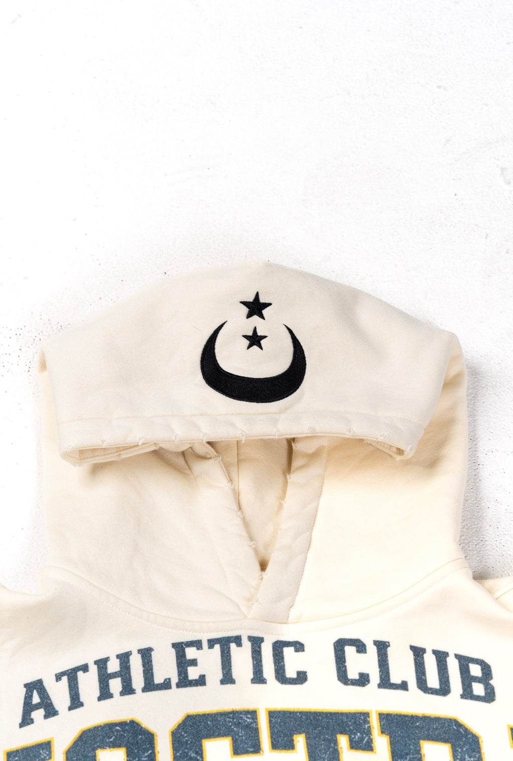NOCTRA Athletic Club Hoodie – Cream