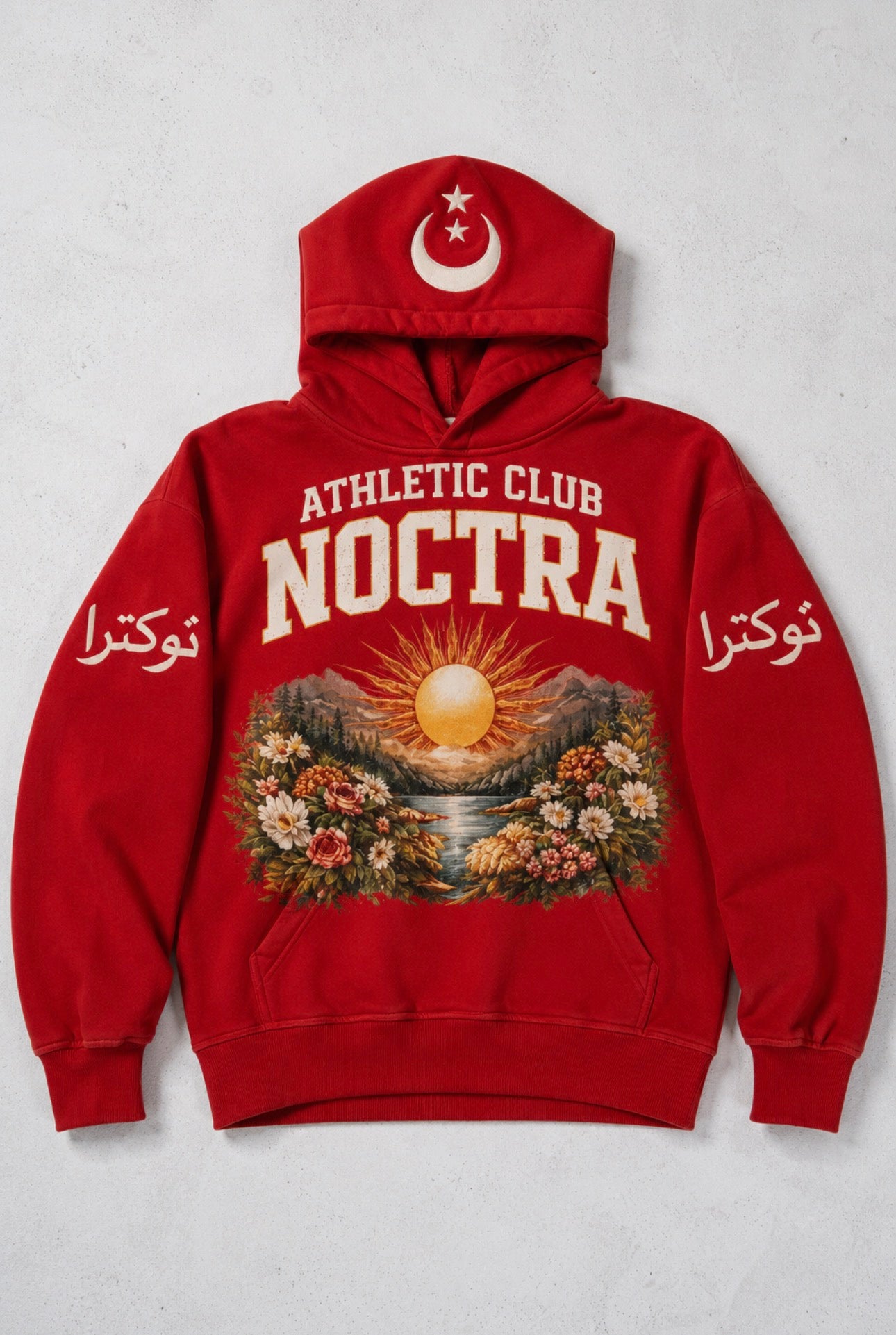 NOCTRA Athletic Club Hoodie - RED (COMING SOON)
